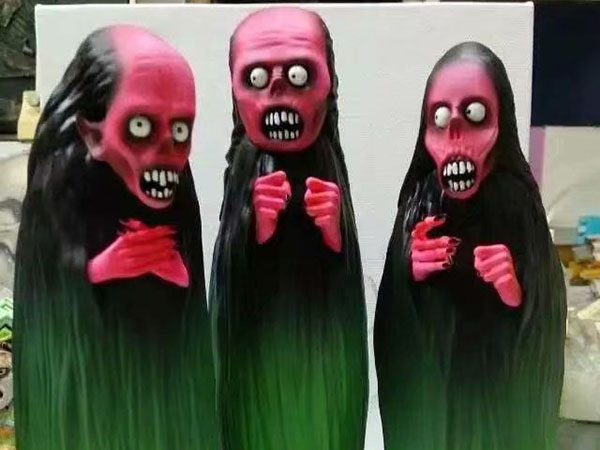 潮玩绘画手板模型